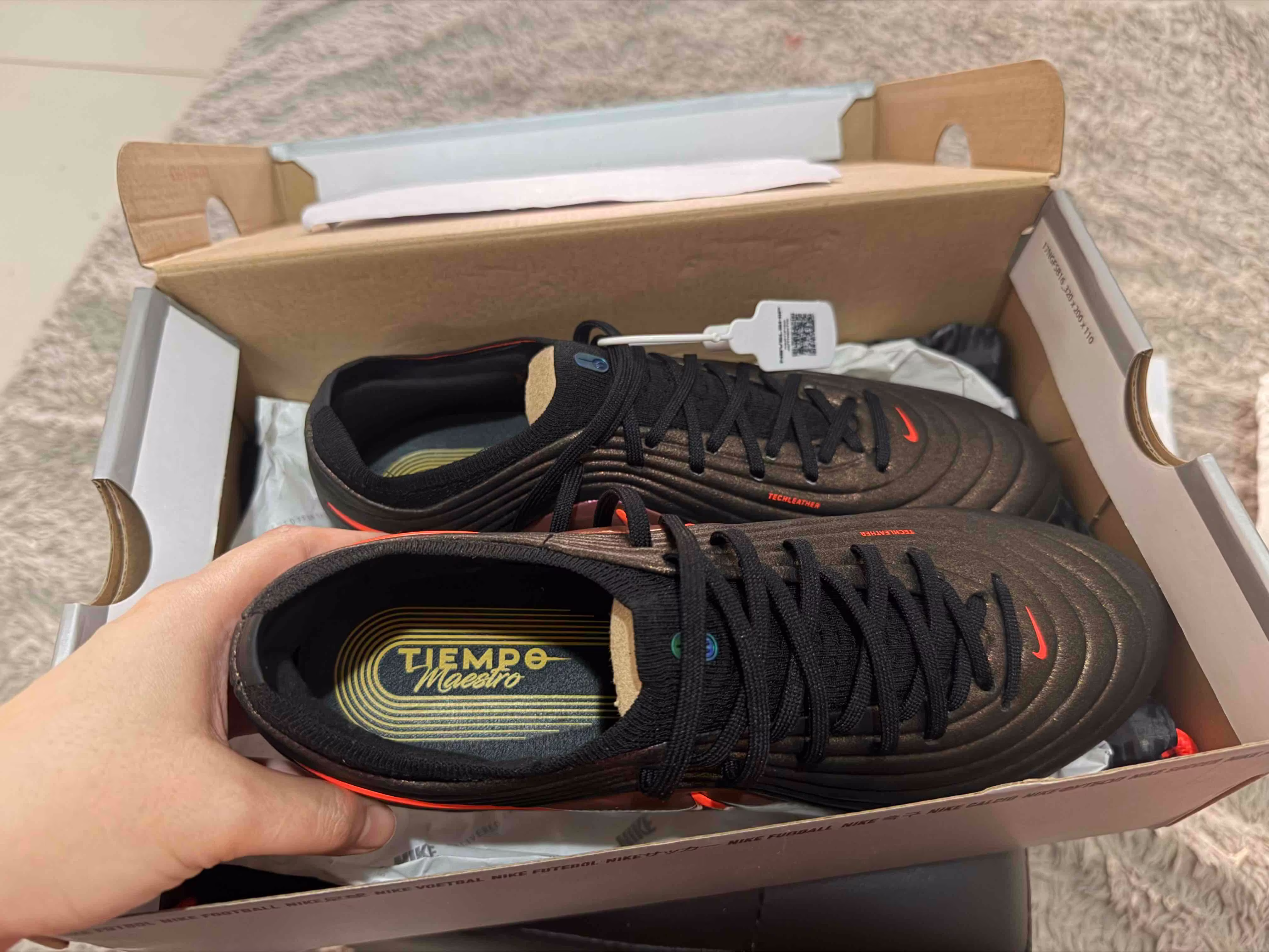 Nike Tiempo Maestro Elite LV8 FG 'Black Hyper Crimson Laser Orange' IF4098-088 Nike Tiempo Maestro Elite LV8 FG 'Black Hyper Crimson Laser Orange' IF4098-088